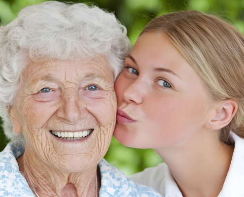 Family carer using dementia carer training for families skills at home